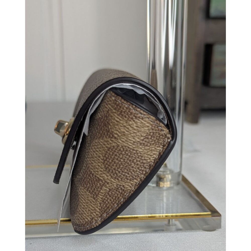 Coach Sunglass/Eyeglass Case - Tan/Gold/Brown, NWT - Picture 4 of 7